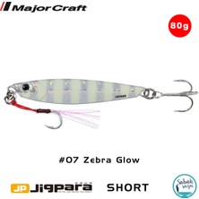 Major Craft Jigpara Short JPS-80GR 95MM #07 Zebra Glow