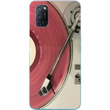 Le Balvo Oppo A52 Uyumlu Pembe Plak Baskılı Silikon Kılıf