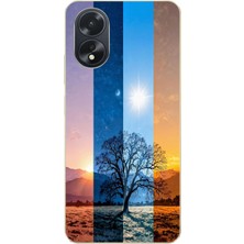 Le Balvo Oppo A38 Uyumlu Gündoğumu Mevsimi Baskılı Silikon Kılıf