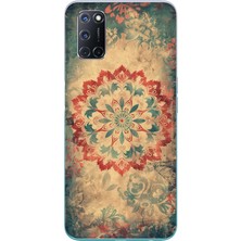 Le Balvo Oppo A52 Uyumlu Ebru Çizgisel Baskılı Silikon Kılıf