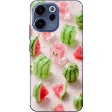Le Balvo Oppo Reno 15F Uyumlu Buzlu Karpuz Baskılı Silikon Kılıf