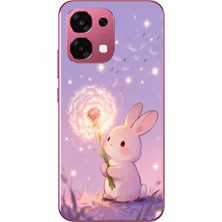 Le Balvo Oppo A6 Pro Uyumlu Büyülü Tavşan Baskılı Silikon Kılıf