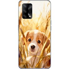 Le Balvo Oppo A74 Uyumlu Golden Köpek Baskılı Silikon Kılıf