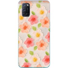 Le Balvo Oppo A52 Uyumlu Güzel Papatyalar Baskılı Silikon Kılıf
