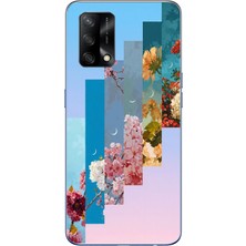 Le Balvo Oppo A74 Uyumlu Dik Çiçek Tabloları Baskılı Silikon Kılıf
