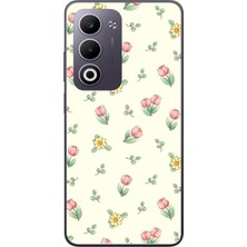 Le Balvo Oppo A5 4g Uyumlu Lale Çiçekleri Baskılı Silikon Kılıf