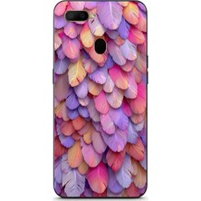 Le Balvo Oppo A5S Uyumlu Tüylü Kalpler Baskılı Silikon Kılıf