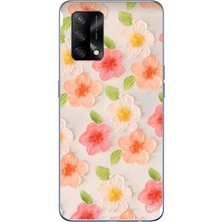 Le Balvo Oppo A74 Uyumlu Güzel Papatyalar Baskılı Silikon Kılıf