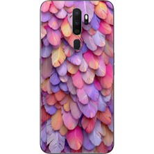 Le Balvo Oppo A5 2020 Uyumlu Tüylü Kalpler Baskılı Silikon Kılıf
