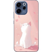 Le Balvo Oppo Reno 15F Uyumlu Minnoş Kedi Baskılı Silikon Kılıf
