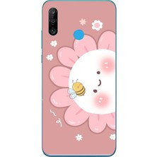Le Balvo Huawei P30 Lite Uyumlu Papatyam Baskılı Silikon Kılıf