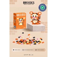 Arvela Bricks Tigger Karakteri - Eğitici Oyuncak Figür - Orijinal