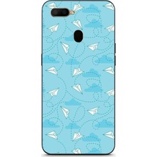 Le Balvo Oppo A5S Uyumlu Kağıttan Uçak Baskılı Silikon Kılıf