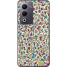 Le Balvo Oppo A5 4g Uyumlu Hayvan Kaosu Baskılı Silikon Kılıf