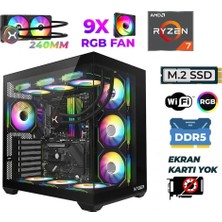 Xaser Raze X210 Ryzen 7 9800X3D 16GB Ddr5 Ram 512GB M.2 Nvme SSD Sıvı Soğutmalı Hazır Tavsiye Sistem
