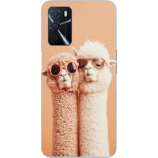 Le Balvo Oppo A16 Uyumlu Sevgili Lamalar Baskılı Silikon Kılıf