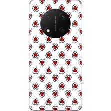 Le Balvo Honor Magic 7 Lite Uyumlu Kalp Çizgisi Baskılı Silikon Kılıf