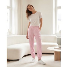 Chd-Store pembe tensel kumaş boy pantolon 1.05 cm, ribana paça,son 1 adet