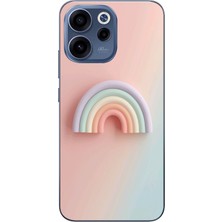 Le Balvo Oppo Reno 15F Uyumlu Gökkuşağı Pastel Baskılı Silikon Kılıf