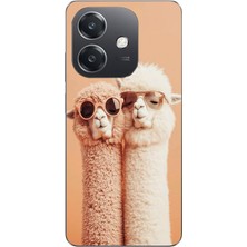 Le Balvo Oppo A3 Uyumlu Sevgili Lamalar Baskılı Silikon Kılıf