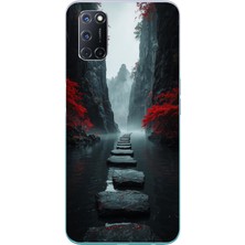 Le Balvo Oppo A52 Uyumlu Karanlık Yolu Baskılı Silikon Kılıf