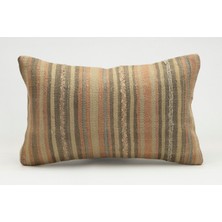 Kilim Wholesale El Yapımı Eski Kilimden Yapılmış Vintage Kırlent Kılıfı, Yün, 30X50 cm