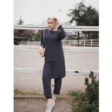 BURİSLA MODA VE AKSESUAR Sandy Desa Ikili Takım Antrasit