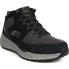 Skechers Equalizer 4.0 Trail-Grizwald Erkek Siyah Bot Nefes Alan Hakiki Deri Bağcıklı Tasarım 237180 BKCC