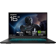 Gigabyte Gaming A16 Laptop Ryzen7 260 16.0 FHD+165Hz RTX5060 Gddr7 8g- Ddr5 16GB*1 Gen4 1tb Dolby Atmos