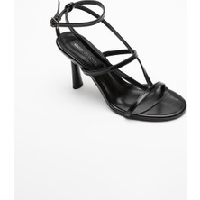 Sister In Love Shoes Elvira Ince Bantlı Topuklu Ayakkabı