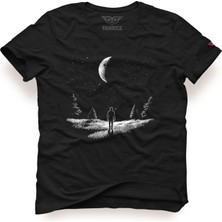 Tarrzzcom Unisex Tasarım Tshirt Gece ve Yıldızlar