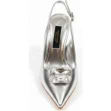 Sister In Love Shoes Laura Taş Detaylı Arkası Açık Topuklu Ayakkabı