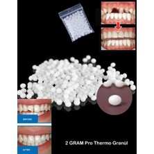 Kurbaa Pro Thermo Granül Geçici Diş, Eksik Diş Giderme, Kırık Diş Onarımı, Diş Dolgusu ve Diş Uzatma Için Diş Onarım Diş Tamir Granülleri