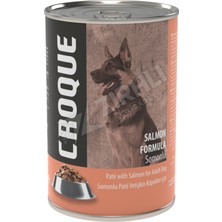 3 Adet Croque Somonlu Konserve Yetişkin Köpek Maması 400 gr