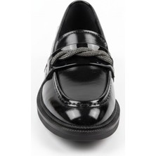 Sister In Love Shoes Karla Siyah Taşlı Kadın Ayakkabı
