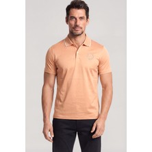 Paul & Shark Erkek Regular Fit Logo Işlemeli Pamuklu Kısa Kollu Turuncu Polo Yaka T-Shirt 26411270A-231