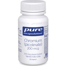 Pure Encapsulations Chromium Picolinate 60 Kapsül - Dezenfektan Hediyeli (%72 Alkol)