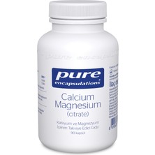Pure Encapsulations Calcium Magnesium Citrate (Magnezyum Sitrat) Takviyesi 90 Kapsül