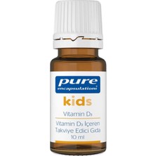 Pure Encapsulations Kids Vitamin D3 (Tekli Paket) Damla 10 ml