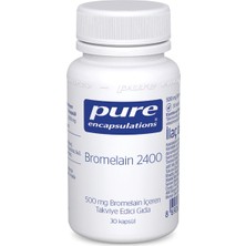Pure Encapsulations Bromelain 2400 30 Kapsül - Dezenfektan Hediyeli (%72 Alkol)