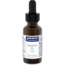 Pure Encapsulations Vitamin D3 (Tekli Paket) Liquid 22,5 ml - Dezenfektan Hediyeli (%72 Alkol)