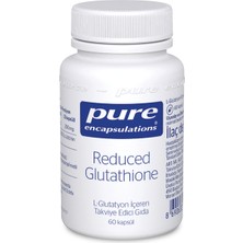 Pure Encapsulations Reduced Glutathione (Glutatyon Takviye) 60 Kapsül - Dezenfektan Hediyeli (%72 Alkol)