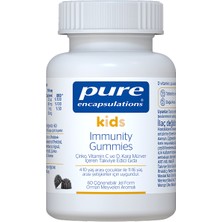 Pure Encapsulations Kids Immunity Gummies 60 Çiğnenebilir Jel Form - Dezenfektan Hediyeli (%72 Alkol)