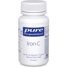 Pure Encapsulations Iron-C (Vitamin C ve Demir Takviyesi) 30 Kapsül