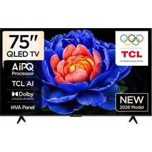 TCL 75T6D 75'' 190 Ekran Uydu Alıcılı 4K Ultra HD Google Smart QLED TV