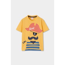 Boboli Korsan Desenli Tshirt 2 Yaş-6 Yaş Sarı