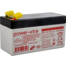 Power-Xtra Px1.2-12 - 12V 1.2 Ah Bakımsız Kuru Akü -F1