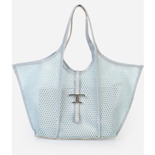 Alessia Bag Alina T Logolu Fileli Omuz Çantası