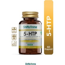 Shiffa Home 5-Htp 60 Kapsül | 5-Hidroksitriptofan + Valerian Ekstraktı + B6 Bitkisel Takviye Edici Gıda