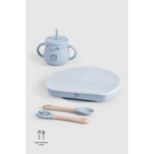 Little Gusto Silikon Bebek Beslenme Seti – Mavi